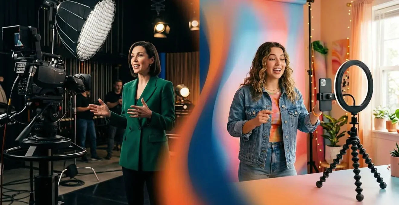 Strategia pubblicitaria adattata per TV e TikTok con elementi creativi multicanale