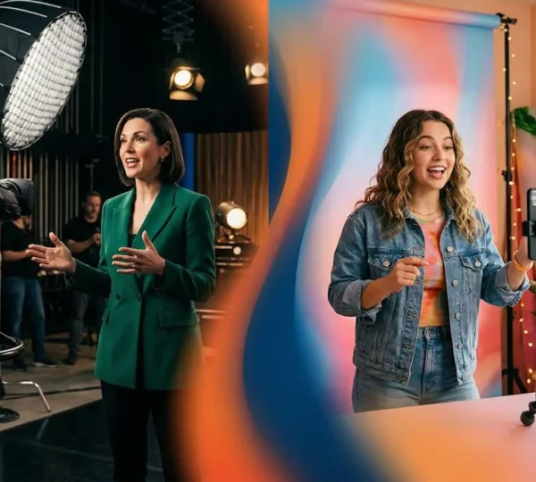 Strategia pubblicitaria adattata per TV e TikTok con elementi creativi multicanale